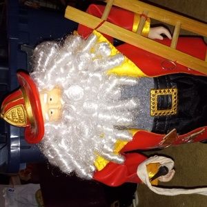 Vintage Fireman Santa
